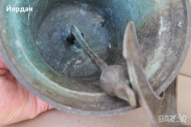 Бронзова камбана и стойка котва, снимка 8 - Антикварни и старинни предмети - 50349285