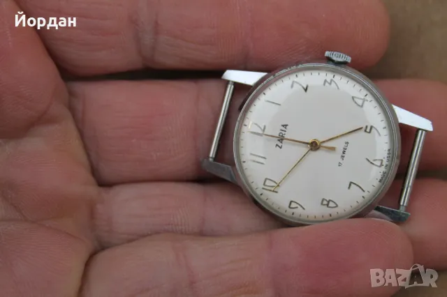 СССР мъжки часовник ''Заря'', снимка 7 - Мъжки - 49895415