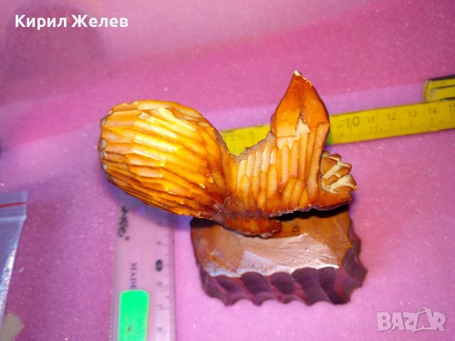 СТАРА РУСКА ФИГУРА КАТЕРИЧКА ЛИПОВО ДЪРВО СКУЛПТУРА ХУДОЖЕСТВЕНА РЪЧНА ИЗРАБОТКА ЛАКИРАНА СССР 42822, снимка 7 - Статуетки - 44186632