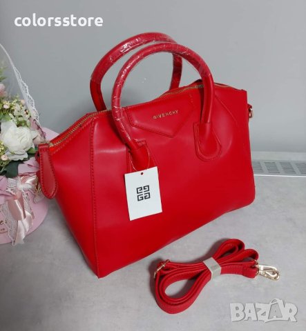 Луксозна червена чанта Givenshy код Br301, снимка 1 - Чанти - 38740121