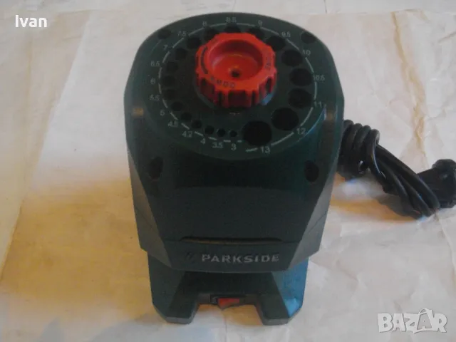 Електрическа немска 2019г. машина ТОЧИЛО ЗА ЗАТОЧВАНЕ НА БУРГИИ ДО Ф13ММ Голямо Parkside PBSG 95 C4., снимка 5 - Други инструменти - 47601649
