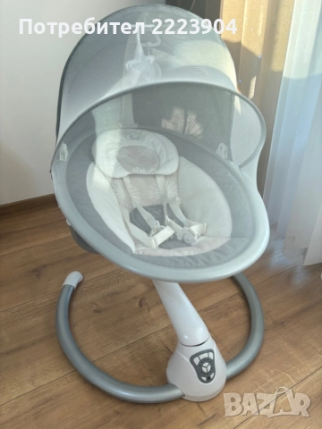 Продавам Бебешка електрическа люлка Cangaroo Cloud Grey, снимка 5 - Детски люлки - 52731061