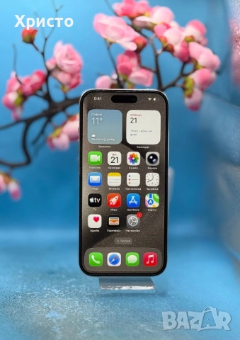 Apple iPhone 15 Pro, 128GB, 5G, Natural Titanium  , снимка 2 - Apple iPhone - 54263252