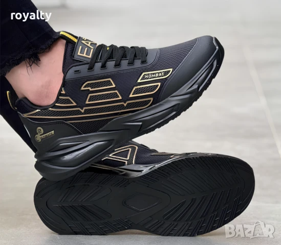 Emporio Armani 7 мъжки черни маратонки 