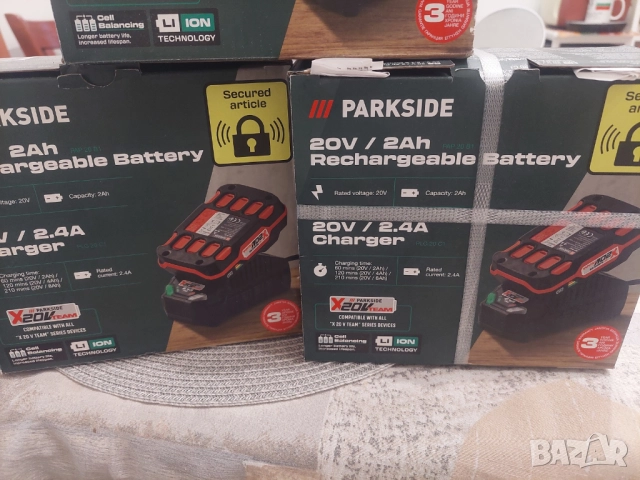 НОВИ PARKSIDE БАТЕРИЯ И ЗАРЯДНО 20V КОМПЛЕКТ