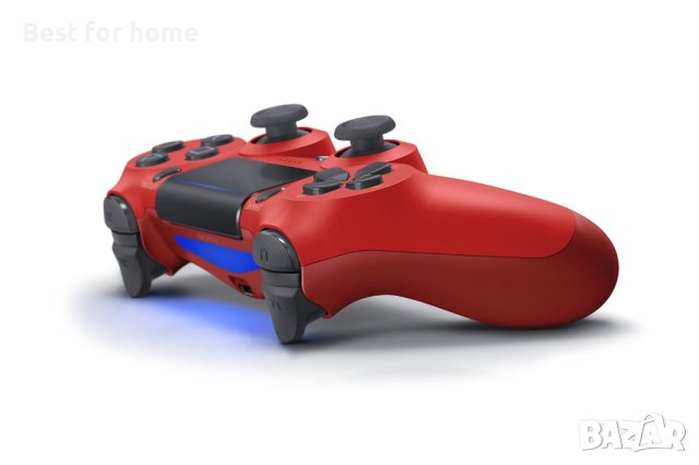 Безжичен джойстик за Playstation 4 , Син, Червен, сензорен панел, снимка 2 - Джойстици и геймпадове - 42742583