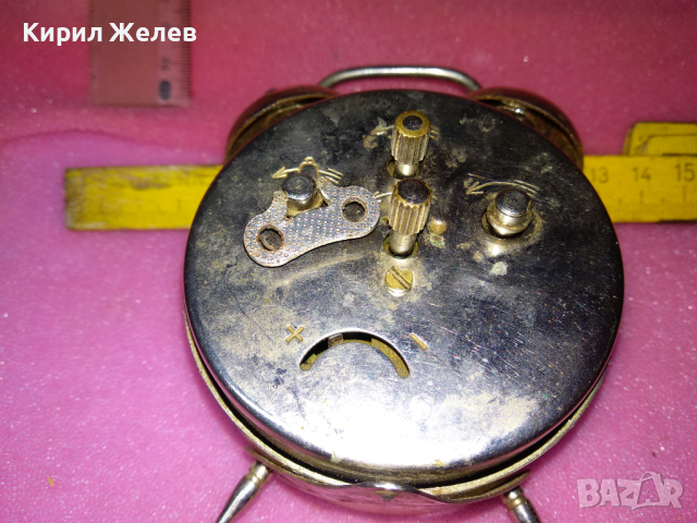 ARADORA GERM MVT Стар ЧЕШКИ КОЛЕКЦИОНЕРСКИ БУДИЛНИК с НЕМСКИ МЕХАНИЗЪМ РЯДЪК ЧАСОВНИК АРАДОРА 26476, снимка 14 - Антикварни и старинни предмети - 44548913
