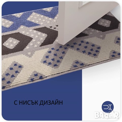 Килимче / изтривалка 50 х 80 см B-UK-MLSX-BLACKBLUE, снимка 3 - Килими - 42811674