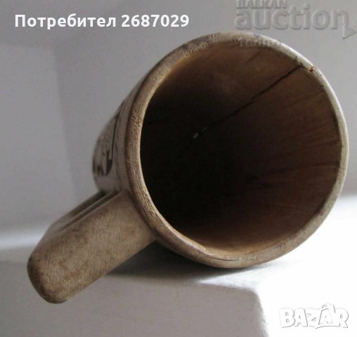 Халби:  стара дървена халба руска с дърворезба, скандинавска, немска - буре, Дисни - рекламна, снимка 5 - Други ценни предмети - 29284724