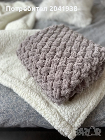 Плетено одеяло, снимка 5 - Спално бельо и завивки - 30112742
