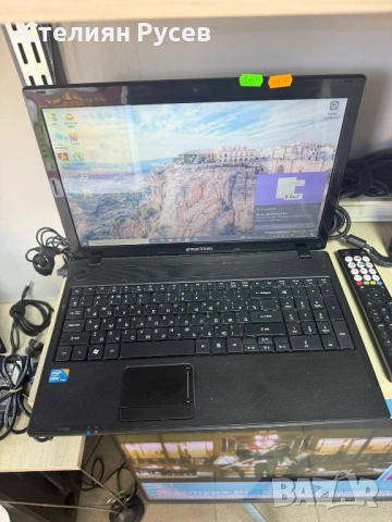 1704 лаптоп Emachine  15 инча -цена 100 eвро / 195,58 лева - 512 GB хард диск - процесор i3  2.4GHZ 