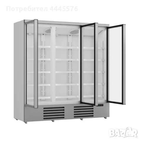  Професионална хладилна витрина COMBISTEEL с 3 стъклени врати – 1530 литра, снимка 3 - Витрини - 50709112