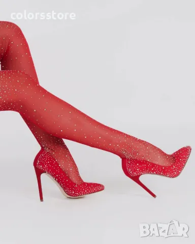 Летни ботуши на ток - червени - VENUS, снимка 2 - Дамски ботуши - 40023288