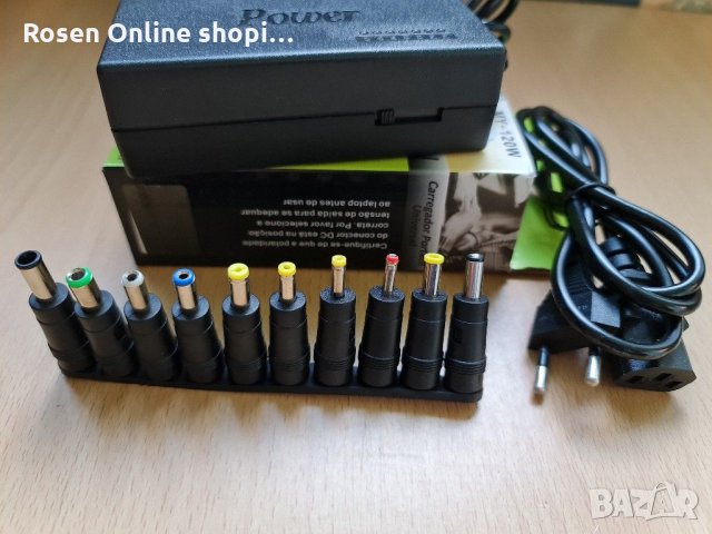 Универсално зарядно за лаптоп за 220 волта с 10 бр. жакове, снимка 2 - Лаптоп аксесоари - 31570097