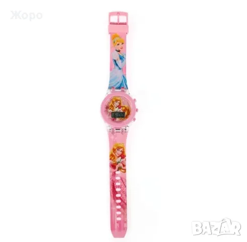 СВЕТЕЩ ЦИФРОВ ДЕТСКИ ЧАСОВНИК ПЕПЕЛЯШКА ЗА МОМИЧЕТА , снимка 2 - Детски - 47768881