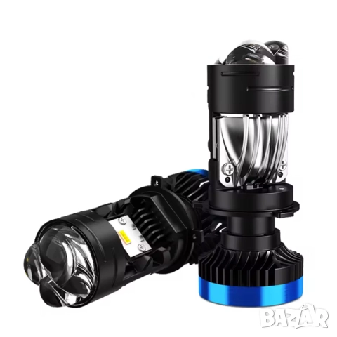 LED крушки с лупа H4, снимка 2 - Аксесоари и консумативи - 52818621