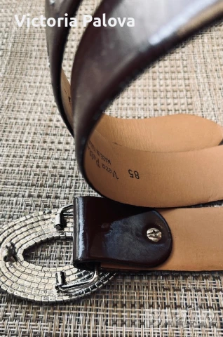 Красив кожен колан SPLENDORE  Италия, снимка 9 - Колани - 50716641