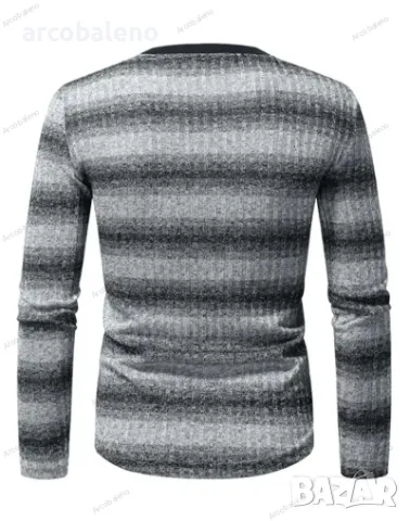 Мъжка блуза с кръгло деколте и дълъг ръкав, 4цвята , снимка 3 - Блузи - 48604944
