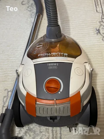 Прахосмукачка без торба Rowenta Compacteo Cyclonic (1800W, HEPA филтър) – Отлично състояние!, снимка 2 - Прахосмукачки - 56016103