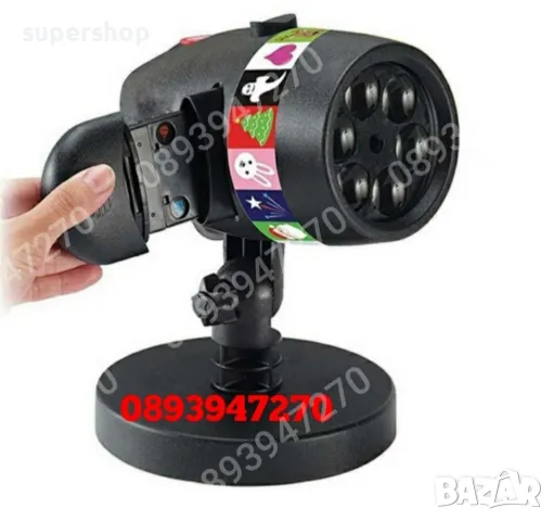 Детски LED прожектор за Коледна Декорация Проектор с 12 диска и 48 картинки, снимка 10 - Други - 47832302