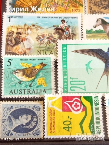 Стари пощенски марки от цял свят смесени НИКАРАГУА, АВСТРАЛИЯ, БРАЗИЛИЯ за КОЛЕКЦИЯ 51950, снимка 7 - Филателия - 53198009