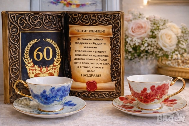 Оригинален и стилен подарък за 50 годишен юбилей и кръгли годишнини : 60, 65, 70,75 и 80 години, снимка 14 - Подаръци за юбилей - 54019347