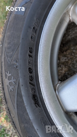 Зимни гуми с джанти за Мерцедес 205/60/16 w211 w210 w202 w201 w124, снимка 8 - Гуми и джанти - 51446720