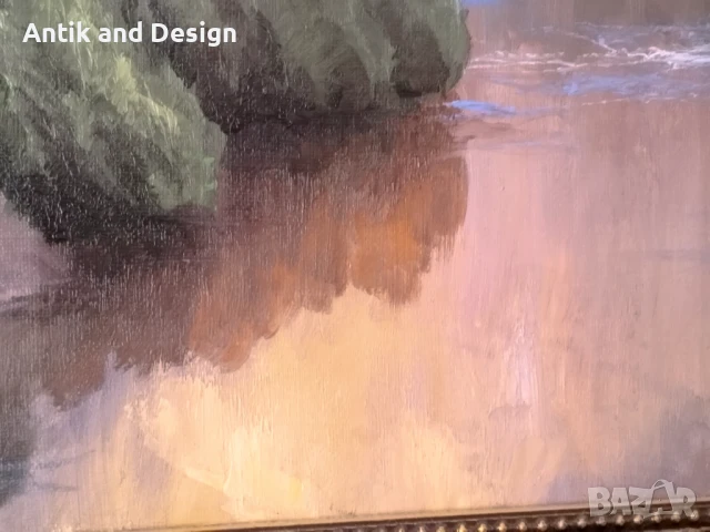 Картина от известен Руски художник Иван Тащук , снимка 2 - Антикварни и старинни предмети - 50527494