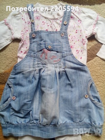 Дънков сет, снимка 3 - Бебешки рокли - 30174144