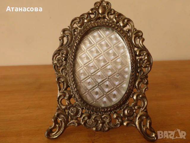 Бронзова рамка за снимка Барок 2, снимка 3 - Антикварни и старинни предмети - 50507657