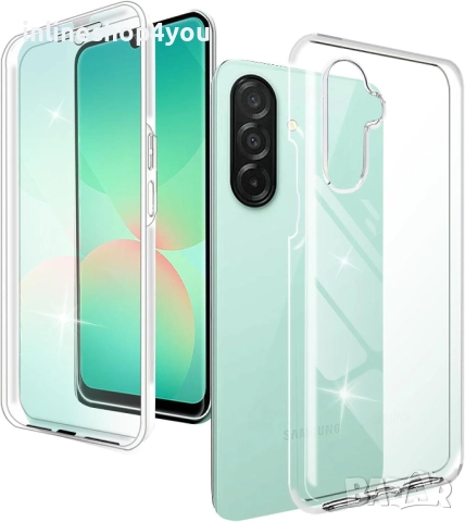Прозрачен 360° Градуса Кейс Samsung Galaxy A26, снимка 2 - Калъфи, кейсове - 52647427