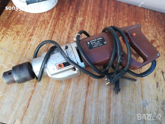 заявена-Елпром BZ16A Българска двускоростна бормашина(Дрелка) ОТ СОЦА 1110252045, снимка 6 - Бормашини - 52021836