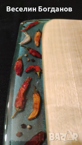 епоксидна смола и дърво,дъска за рязане и сервиране, снимка 6 - Други - 53060091