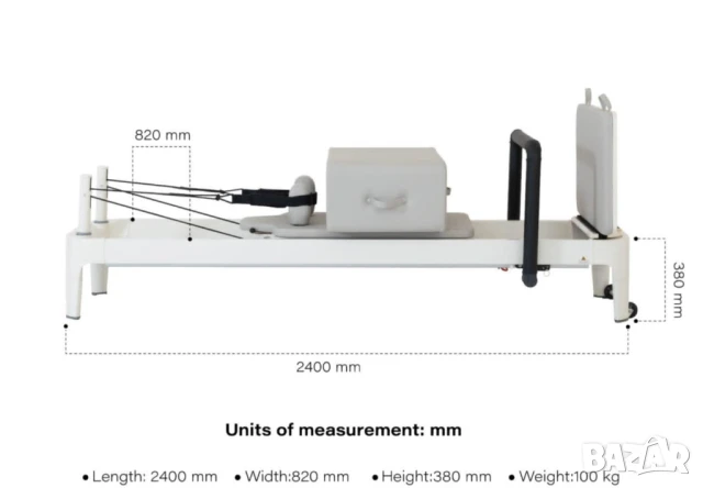 Pilates Reformer Allegro 2 - Пилатес реформър Allegro 2, снимка 2 - Фитнес уреди - 51392939