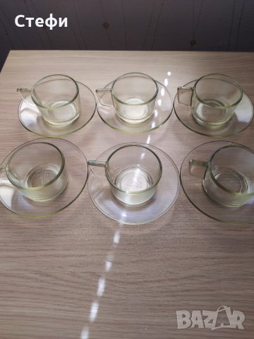Огнеупорни / стъклени чаши за кафе Симакс Чехословакия, снимка 6 - Чаши - 31985054