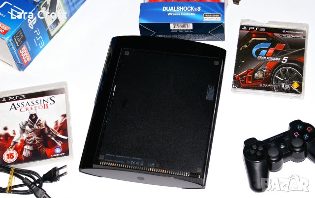 PS3 500GB PlayStation Плейстейшън 3 ПС3 с кутия, два конролера и игри, снимка 5 - PlayStation конзоли - 39087752