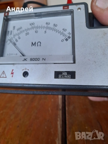 Стар Мегаомметър Elima, снимка 3 - Антикварни и старинни предмети - 54265503