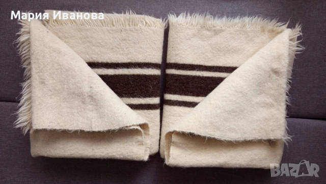 Автентично Родопско одеяло 100% Вълна, Ръчно тъкано (отлично състояние), снимка 12 - Олекотени завивки и одеяла - 53938240
