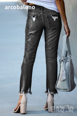 Дамски накъсани изпрани протрити дънки, 3цвята , снимка 16 - Дънки - 39459978