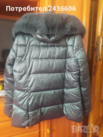 Топло дамско яке в нежно зелен цвят , снимка 2 - Якета - 55811764