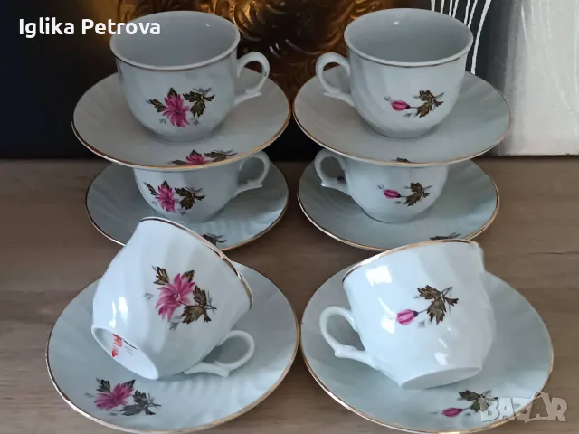 Ретро винтидж сервиз Горски слез , снимка 3 - Антикварни и старинни предмети - 56144649