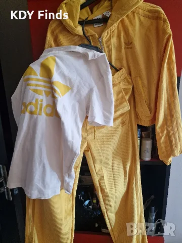 Adidas Уникален жълт екип, снимка 6 - Спортни екипи - 56426321