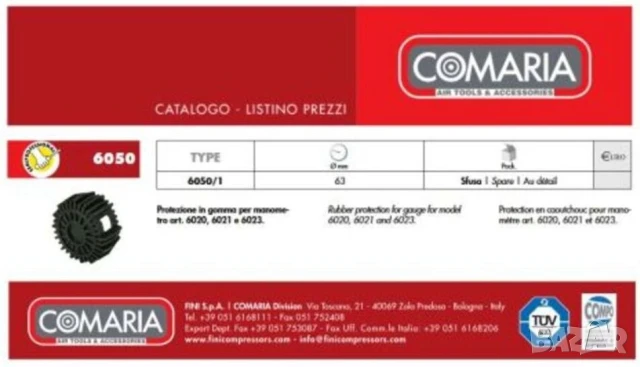 Нови Италиански Гумени Предпазни КАЛЪФИ за Манометри Ф63 мм Радиални Предпазители БАРТЕР, снимка 4 - Резервни части за машини - 50491077