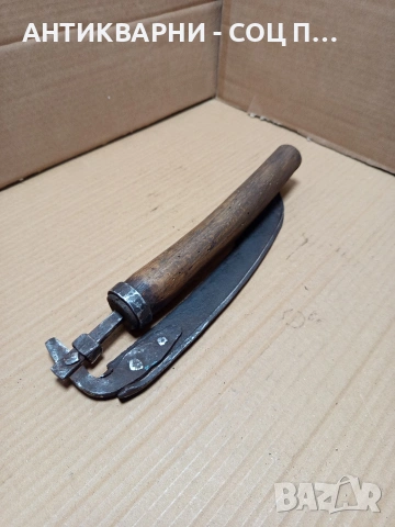 Соц Стар Ръчно Кован Сгъваем Косер Сърп Коса. Номер 593., снимка 12 - Антикварни и старинни предмети - 53205538