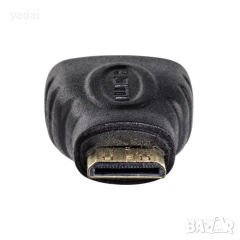 64.Преходник Mini HDMI(м) към HDMI Type-A (Full-Size) (ж),черен.НОВ, снимка 2 - Кабели и адаптери - 44352792