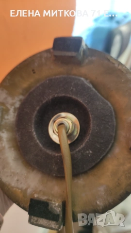 Висока настолна лампа от метал с орнаменти, снимка 8 - Настолни лампи - 53169712