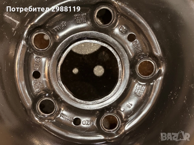 Железни Джанти Audi Vw 5х112 16цола, снимка 7 - Гуми и джанти - 52392488