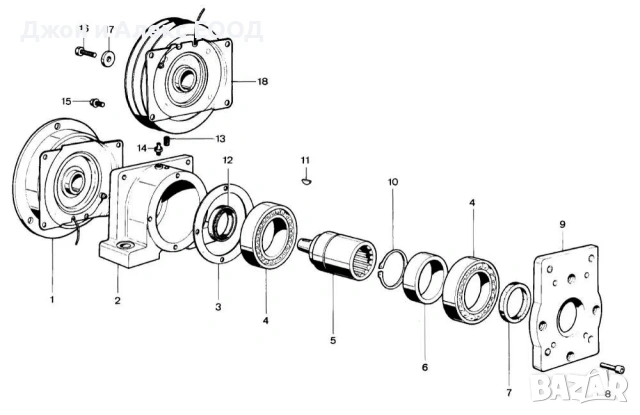 Електромагнитен съединител Borelli 12V/24V за зъбни помпи GR1, GR2 и GR3, снимка 2 - Селскостопанска техника - 54119389