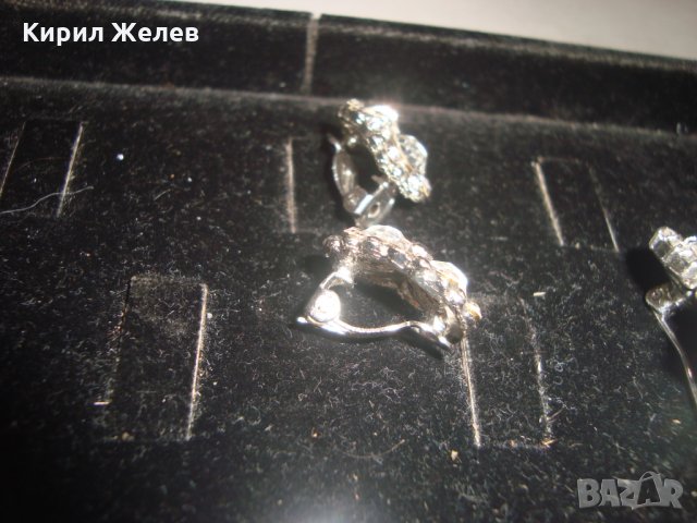 КРИСТАЛНИ КОЛИЕ ОБЕЦИ и БРОШКА МНОГО ЕФЕКТЕН АРТ МОДЕН КОМПЛЕКТ 16598, снимка 12 - Бижутерийни комплекти - 30691407
