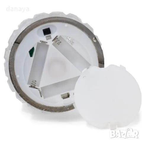 5427 Светеща коледна елха с въртящи се брокатени частици и Led светлини, 32 см, снимка 6 - Декорация за дома - 47801554